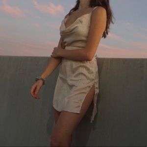 Baby pink silk pretty little thing dress